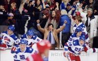 The Miracle on Ice as the U.S. Hockey team defeats USSR